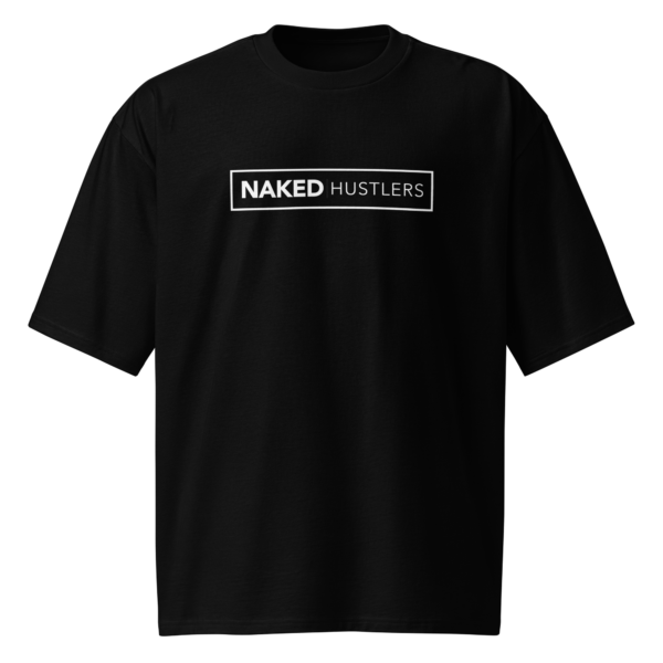 Naked Hustlers Signature Logo Oversized heavyweight t-shirt